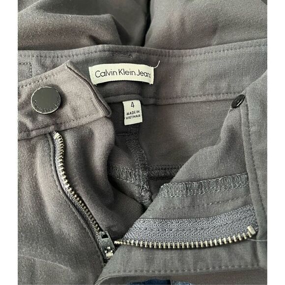 Calvin Klein Women’s 4 Mid Rise Stretch Skinny Legging Jeans Gray - Picture 4 of 9